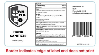 Germ Shield 80 2oz Bottle Label Corrected Upc